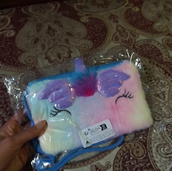 Sequins soft plush tie dye unicorn girls - Picture 5 of 8
